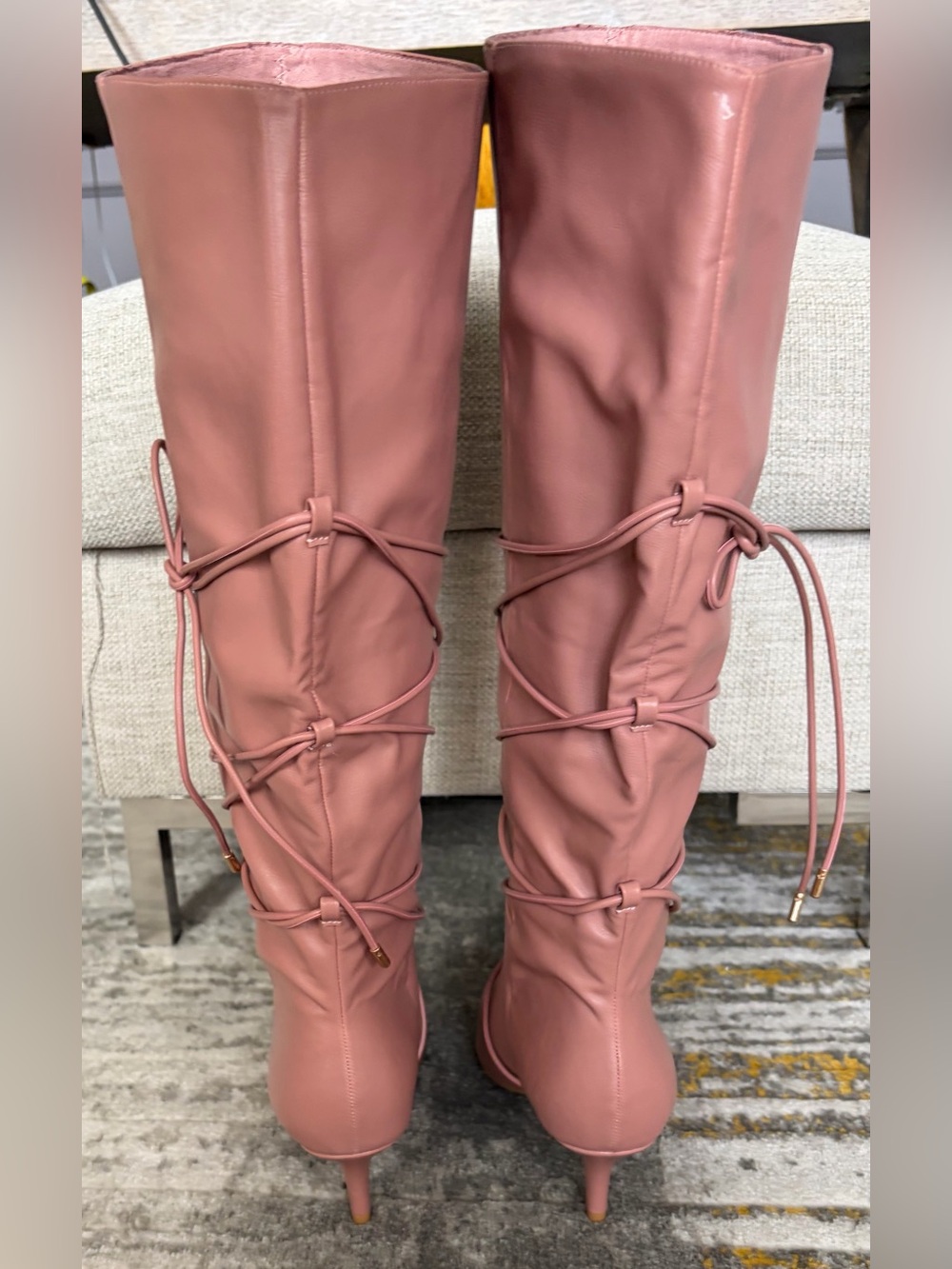 Journee - Kaavia Wide Calf Boot in Rose, size 8.5 - Picture 2 of 8